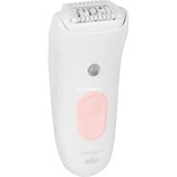 Procter & Gamble Silk-épil 5 5-000 28 pincetter Lyserød, Hvid, Epilator Hvid/Rosa, Lyserød, Hvid, 28 pincetter, MicroGrip, 0,5 mm, Batteri, Indbygget batteri