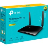 TP-Link TL-MR6400 trådløs router Hurtigt ethernet Enkelt band (2,4 GHz) 4G Sort, WIRELESS LTE router Sort, Wi-Fi 4 (802.11n), Enkelt band (2,4 GHz), Ethernet LAN, 3G, Sort, Bordplade router