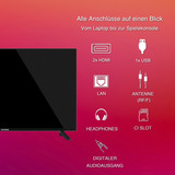 Telefunken D32F751X7CW, LED-tv Sort