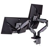 Thermaltake Dobbelt RGB Gaming Skærmarm, Skærmbeslag Sort