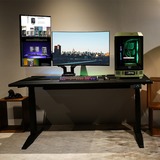 Thermaltake Dobbelt RGB Gaming Skærmarm, Skærmbeslag Sort