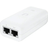 Ubiquiti U-POE-AF PoE adapter Gigabit Ethernet 48 V, PoE injektor Gigabit Ethernet, 1000 Mbit/s, Hvid, CE, FCC, IC, UL, 48 V, 100-240 V