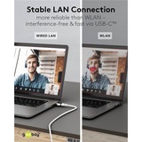 goobay Ethernet-adapterkabel USB-C 3.2 Gen2 > RJ-45, Slim Hvid