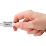 goobay Ethernet-adapterkabel USB-C 3.2 Gen2 > RJ-45, Slim Hvid