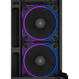 ASUS PRIME AP202 ARGB Midi Tower Sort, Towerkabinet Sort, Midi Tower, PC, Sort, micro ATX, Mini-ITX, Flere, 17,5 cm