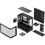 ASUS PRIME AP202 ARGB Midi Tower Sort, Towerkabinet Sort, Midi Tower, PC, Sort, micro ATX, Mini-ITX, Flere, 17,5 cm