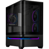 ASUS PRIME AP202 ARGB Mini Tower Sort, Towerkabinet Sort, Mini Tower, PC, Sort, micro ATX, Mini-ITX, Metal, Spil