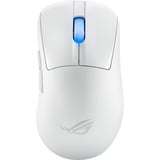 ASUS ROG Keris II Ace Wireless AimPoint White mus Spil Højre hånd RF Wireless + Bluetooth + USB Type-A Optisk 42000 dpi, Gaming mus Hvid, Højre hånd, Optisk, RF Wireless + Bluetooth + USB Type-A, 42000 dpi, Hvid