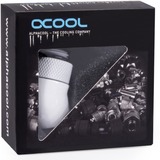 Alphacool 17487 Computerkølesystem, dele og tilbehør Monteringssæt, Forbindelser Hvid, Monteringssæt, Messing, Hvid, 1/4", Hanstik, Hunstik