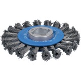 Bosch 2 608 620 731 tilbehør vinkelsliber Trådhjul, Børste Trådhjul, Aluminium, Metal uden jern, Rør, Profil, Stål, 11,5 cm, Bosch, Blå, Grå, 0,5 mm
