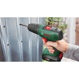 Bosch EasyDrill 18V-40 1630 rpm Nøglefri 1,3 kg Sort, Grøn, Bore-/ skruemaskine Grøn/Sort, Pistolgreb boremaskine, Nøglefri, Børstefri, Sort, Grøn, 1,3 cm, 1630 rpm