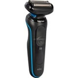 Braun 51-B1000s Folie shaver Sort, Blå Sort/Blå, Folie shaver, Sort, Blå, Sort, Strøm, Vekselstrøm/batteri, Lithium-Ion (Li-Ion)