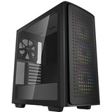 DeepCool CK560 Midi Tower Sort, Towerkabinet Sort, Midi Tower, PC, Sort, ATX, EATX, micro ATX, Mini-ATX, ABS, SPCC, Hærdet glas, Kabinet faner