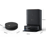 ECOVACS Deebot X9 Pro Omni Sort, Støvsuger robot Sort, Kombi, Sort, Rund, Støvpose, 65,7 dB, 0,22 L