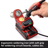 EINHELL Power X-Change Akku-loddekolbe TE-SI 18/480 Li E - Solo, 18 Volt Rød/Sort