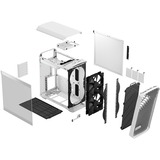 Fractal Design Torrent Compact Tower Hvid, Towerkabinet Hvid, Tower, PC, Hvid, ATX, EATX, micro ATX, Mini-ITX, SSI CEB, Stål, Hærdet glas, Spil