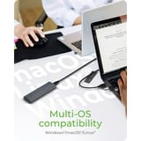 ICY BOX IB-1808MCT-CU31 SSD kabinet Sort M.2, Drev kabinet Sort, SSD kabinet, M.2, PCI Express 3.0, Serial ATA III, 10 Gbit/sek., USB-tilslutning, Sort