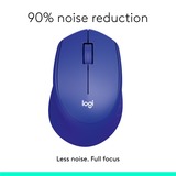 Logitech M330 SILENT PLUS mus Højre hånd RF trådløst Optisk 1000 dpi Blå, Højre hånd, Optisk, RF trådløst, 1000 dpi, Blå