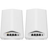 Netgear Orbi Pro WiFi 6 Mini AX1800 System 2-Pack (SXK30) Dual-band (2,4 GHz / 5 GHz) Wi-Fi 6 (802.11ax) Hvid 7 Intern, Adgangspunktet Hvid, Intern, Strøm, 250 m², Dual-band (2,4 GHz / 5 GHz), Wi-Fi 6 (802.11ax)