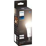 Philips Hue A67 - E27 pære - 1600 - 1-pak, LED-lampe Philips Hvide Hue pærer A67 - E27 pære - 1600 - 1-pak, Smart pære, Bluetooth, Hvid, Integreret LED, E27, A67