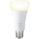 Philips Hue A67 - E27 pære - 1600lm - 1-pak, LED-lampe Philips Hvide Hue pærer A67 - E27 pære - 1600lm - 1-pak, Smart pære, Hvid, Bluetooth/Zigbee, Integreret LED, E27, Varm hvid
