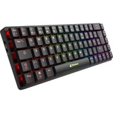 Sharkoon PureWriter W65, Tastatur Sort, DE-layout, Kailh Choc V2 Low Profile Red