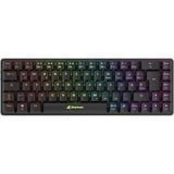 Sharkoon PureWriter W65, Tastatur Sort, DE-layout, Kailh Choc V2 Low Profile Red