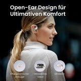 Shokz OpenFit Hovedtelefoner Trådløs Ørekrog Opkald/Musik/Sport/Hverdag Bluetooth Hvid Beige, Trådløs, Opkald/Musik/Sport/Hverdag, 73,85 g, Hovedtelefoner, Hvid