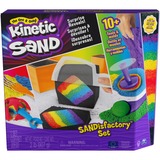 Spin Master Kinetic Sand Sandisfactory 907g, sand til leg Blå, Kinetic Sand Sandisfactory Set with 2lbs of Colored and Black, Flerfarvet, 3 År, Dreng/Pige