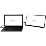 Verbatim 49591 computerskærm 35,6 cm (14") 1920 x 1080 pixel Fuld HD LCD Berøringsskærm Sort, LED-skærm Sort, 35,6 cm (14"), 1920 x 1080 pixel, Fuld HD, LCD, 6 ms, Sort