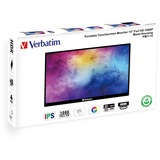 Verbatim 49591 computerskærm 35,6 cm (14") 1920 x 1080 pixel Fuld HD LCD Berøringsskærm Sort, LED-skærm Sort, 35,6 cm (14"), 1920 x 1080 pixel, Fuld HD, LCD, 6 ms, Sort
