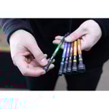 Wiha Farvekodet magnetisk topnøglesæt, 1/4", 6 dele Sort/multi-coloured