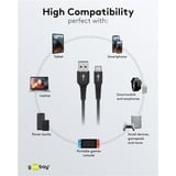 goobay 74526, Kabel Sort