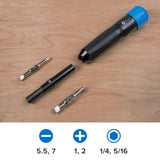 iFixit Narwhal 6-i-1 skruetrækker, Bit sæt Sort/Blå