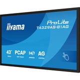 iiyama T4329AS-B1AG computerskærm 108 cm (42.5") 3840 x 2160 pixel 4K Ultra HD LED Berøringsskærm Sort, LED-skærm Sort (mat), 108 cm (42.5"), 3840 x 2160 pixel, 4K Ultra HD, LED, 6,5 ms, Sort