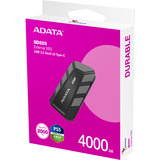 ADATA SD820-4000G-CGY, Solid state-drev Sort/grå