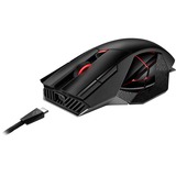 ASUS ROG Spatha X mus Højre hånd RF Wireless + USB Type-A Optisk 19000 dpi, Gaming mus Sort, Højre hånd, Optisk, RF Wireless + USB Type-A, 19000 dpi, Sort