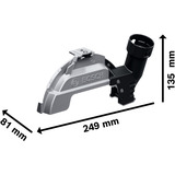 Bosch 1 600 A03 3ZB tilbehør vinkelsliber Svøb til støvfilter, Støvsuger tilbehør Svøb til støvfilter, Bosch, 18 cm, GWS 18V-180 P; GWS 18V-180 PC; GWS 14-180 – GWS 30-180; GWS 2000-180; GWS 2200-180, Sort, Sølv, 400 g