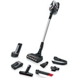 Bosch Serie 8 BSS82SIL1 stav støvsuger & elektrisk kost Stick vakuum Batteri Dry Poseløs Sort, Sølv 5 At, Skaft støvsuger Hvid, Stick vakuum, Poseløs, Sort, Sølv, Dry, Filtrering, Bare gulv, Gulvtæppe, Trappetrin, Polstring