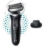 Braun Series 7 71-N1200s Folie shaver Trimmer Rustfrit stål Sort/Sølv, Folie shaver, Rustfrit stål, Knapper, LED, Opladning, Strøm, Vekselstrøm/batteri
