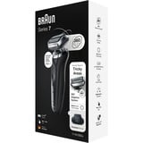 Braun Series 7 71-N1200s Folie shaver Trimmer Rustfrit stål Sort/Sølv, Folie shaver, Rustfrit stål, Knapper, LED, Opladning, Strøm, Vekselstrøm/batteri