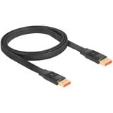 DeLOCK DisplayPort fladkabel 8K 60Hz Sort