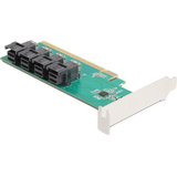 DeLOCK PCI Express x16 kort til 4 x intern SFF-8643 NVMe - LP, Interface card 