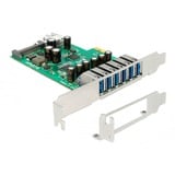 DeLOCK PCI Express x1 kort med 6 x eksterne + 1 x interne USB 5, USB-controlleren 