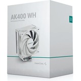 DeepCool AK400 WH Processor Luftkøler 12 cm Hvid 1 stk, CPU køler Hvid, Luftkøler, 12 cm, 29 dB, 66,47 kubikfod/min., Hvid