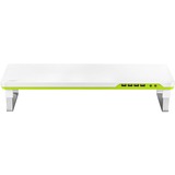 DeepCool M-Desk F1 68,6 cm (27") Grå, Hvid Skrivebord, Stander grå/Grøn, Fritstående, 10 kg, 68,6 cm (27"), Højdejustering, Grå, Hvid