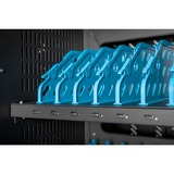 Digitus Mobil opladningsskab, 30 ladepladser, til notebooks/tablets op til 15,6", Ladestation Sort