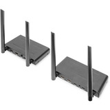 Digitus Trådløst HDMI KVM Extender Sæt, HDMI-udvidelse forlænger Sort