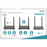 Digitus Trådløst HDMI KVM Extender Sæt, HDMI-udvidelse forlænger Sort