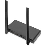 Digitus Trådløst HDMI KVM Extender Sæt, HDMI-udvidelse forlænger Sort